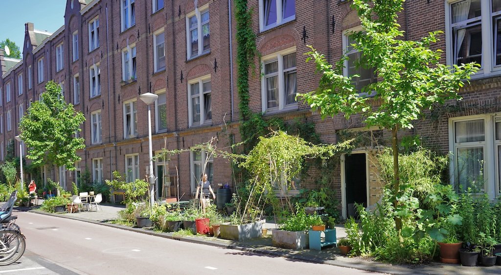 Autovrije woonstraat, Amsterdam 